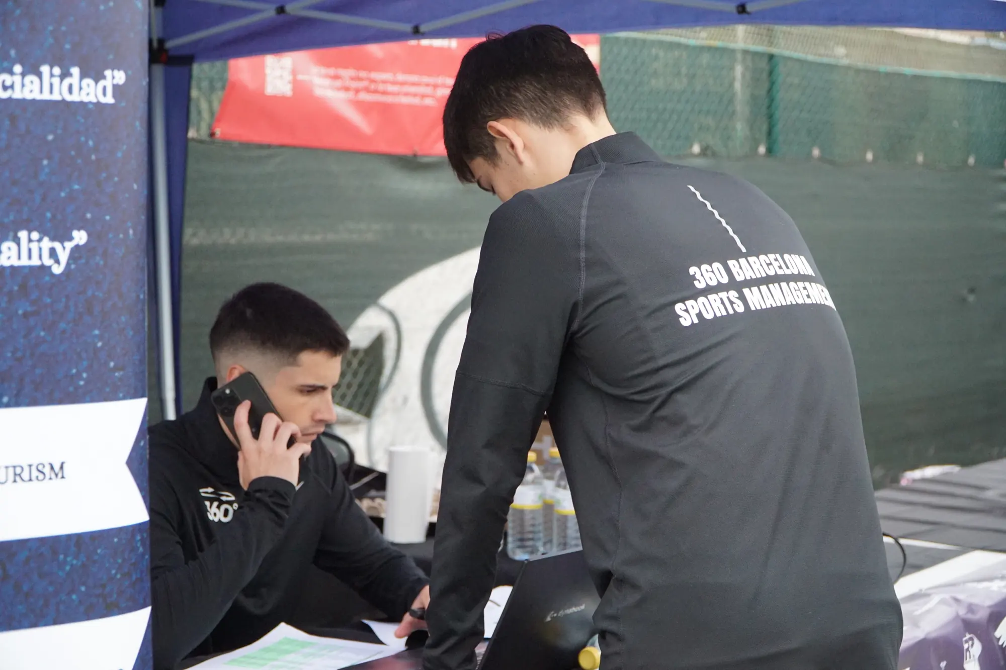The 360 team at work during an event